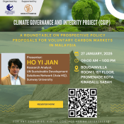 A Roundtable on Prospective Policy Proposals for Voluntary Carbon Markets in Malaysia