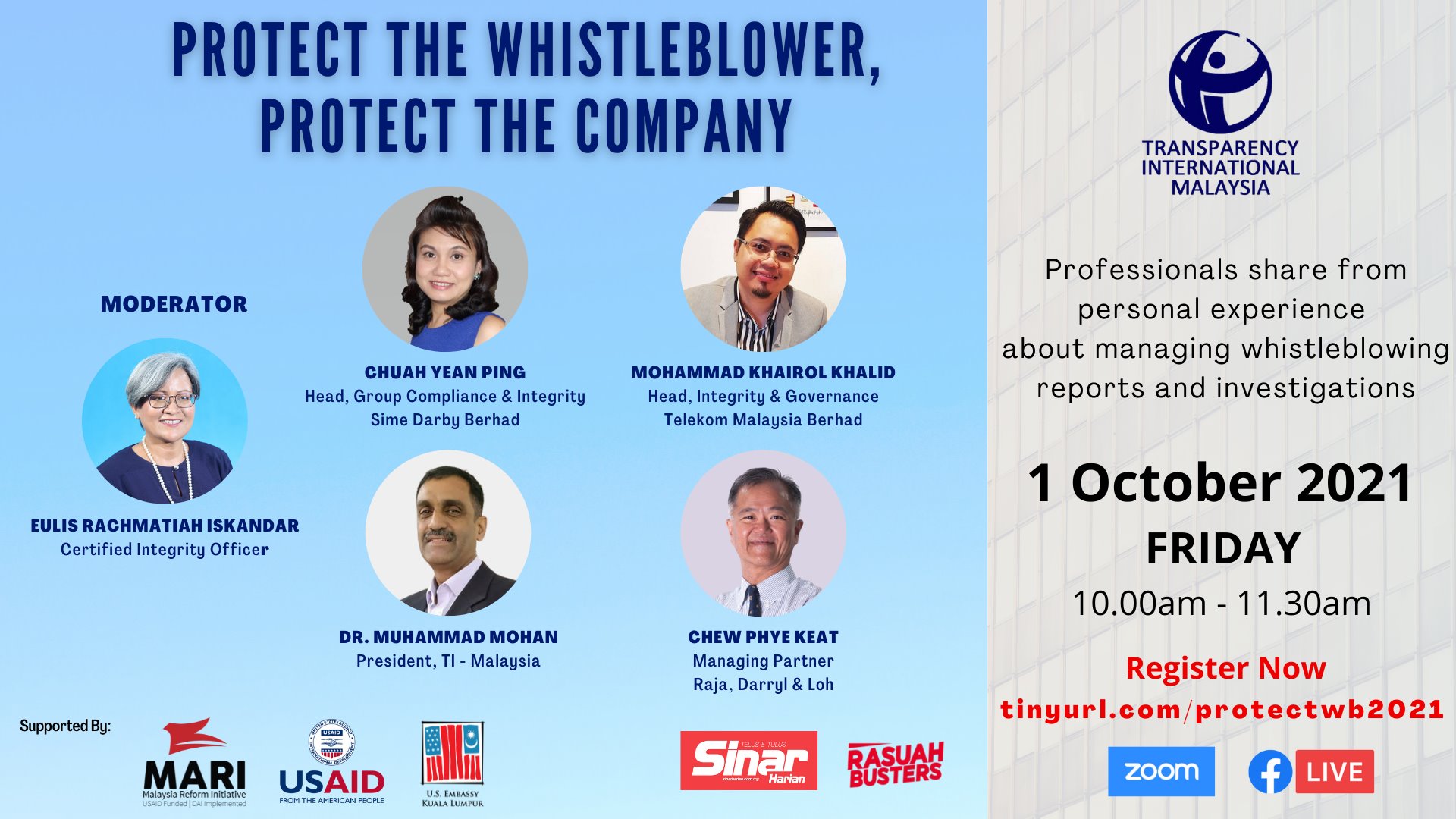 PROTECT THE WHISTLEBLOWER, PROTECT THE COMPANY