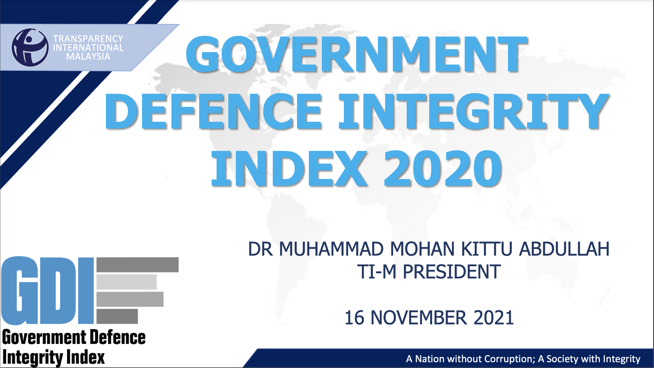 GOVERNMENT DEFENCE INTEGRITY INDEX 2020