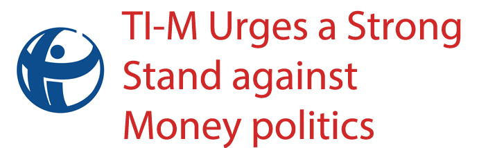 TI-M urges a strong stand against money politics